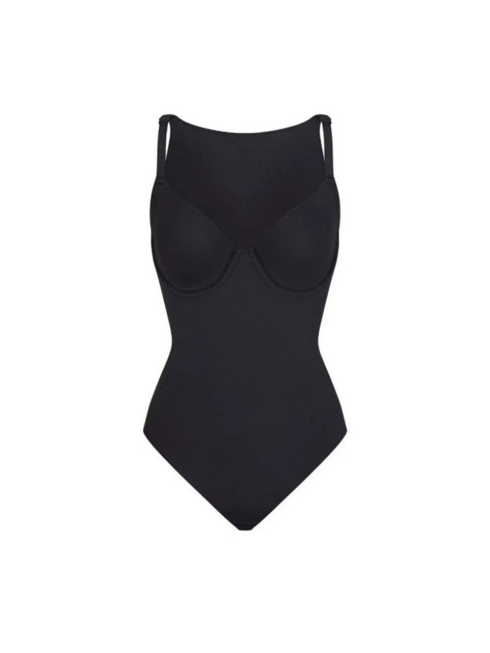 Fits Everybody SKIMS FITS EVERYBODY BACK SMOOTHER BRIEF BODYSUIT ONYX $84 Large